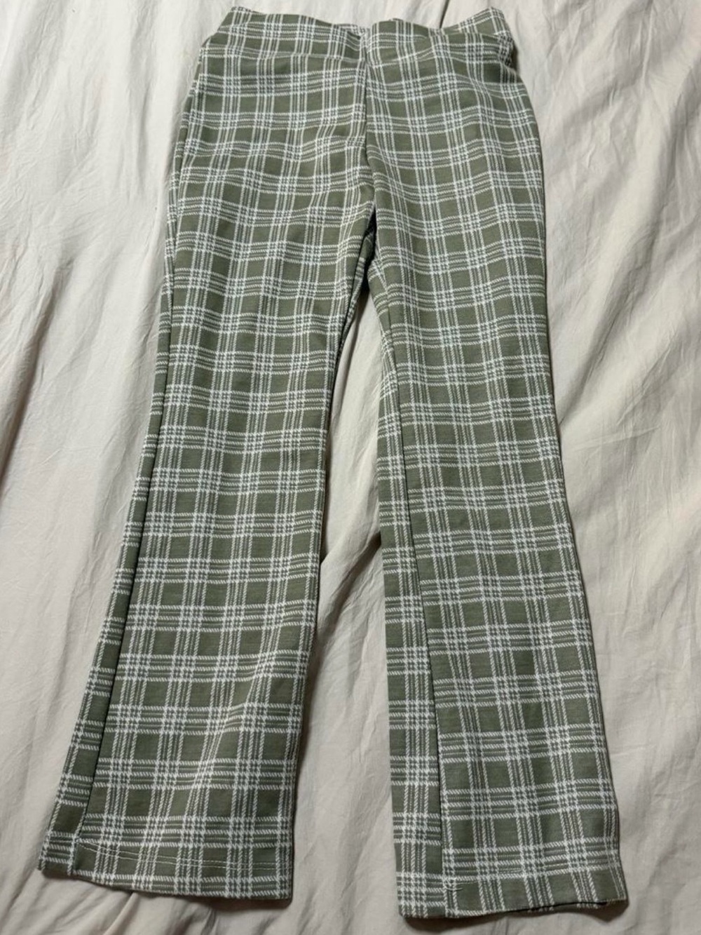 NWOT Altar’d State Plaid Cropped Flare Pants